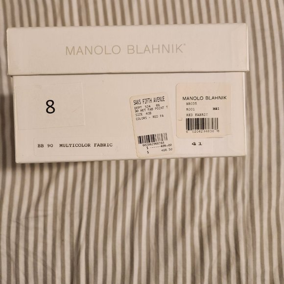 Manolo Blahnik Pumps, size 41 (10 / 10.5) multicolor fabric heels - Picture 3 of 8